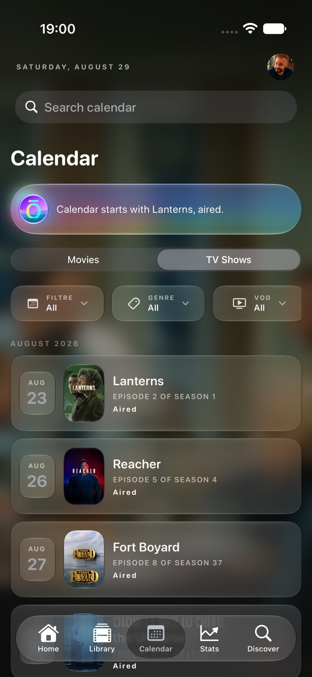 Ōree calendar on iPhone